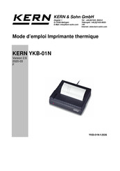 KERN YKN-A02 Mode D'emploi