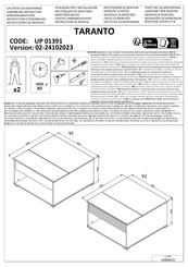 Dedeman TARANTO UP 01391 Instructions D'assemblage