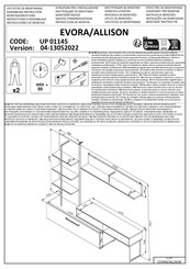 Dedeman ALLISON UP 01145 Instructions D'assemblage