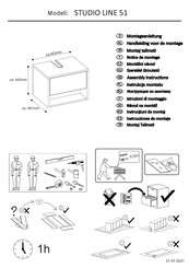 PLACES OF STYLE STUDIO LINE 51 Notice De Montage