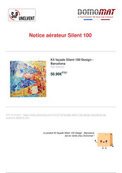 S&P SILENT DESIGN 100 Instructions D'installation