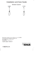 Kohler HydroRail K-45903-2BZ Guide D'installation Et D'entretien