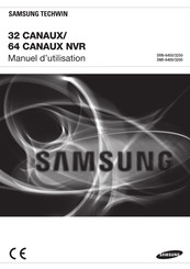 Samsung Techwin 64 CANAUX NVR Manuel D'utilisation