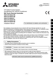 Mitsubishi Electric PAR-CT01MAR-PB Manuel D'installation