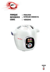 Moulinex cookeo CE705100 Mode D'emploi