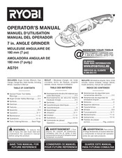 Ryobi AG701 Manuel D'utilisation