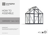 Palram CANOPIA HARMONY 6x4/2x1.3 Instructions De Montage