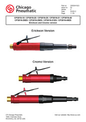 Chicago Pneumatic CP3019-25 Mode D'emploi