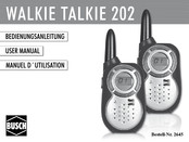 BUSCH WALKIE TALKIE 202 Manuel D'utilisation