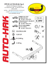 AUTO-HAK C39V Instructions De Montage