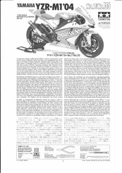 Tamiya Yamaha YZR-M1'04 7 Instructions D'assemblage