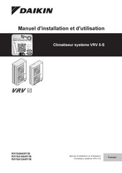 Daikin RXYSA8AMY1B Manuel D'installation Et D'utilisation