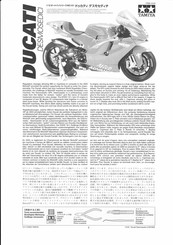 Tamiya DUCATI Desmosedici 101 Instructions D'assemblage