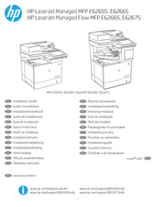 HP LaserJet Managed E62665 Guide D'installation