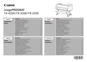 Canon imagePROGRAF TX-4200 Guide D'installation