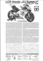 Tamiya Honda LCR RC211V'06 108 Instructions D'assemblage