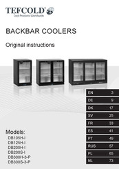 Tefcold DB300S-3-P Mode D'emploi