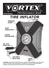 Vortex Performance Tool W7901/E00002 Mode D'emploi