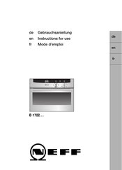 NEFF B 1722 Serie Mode D'emploi