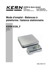 KERN EOB 35K2F Mode D'emploi