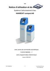 OEG HANSEAT compact-40 Notice D'utilisation Et De Montage