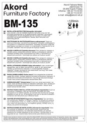 Akord BM-135 Instructions D'installation