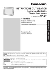 Panasonic FZ-A2 Serie Instructions D'utilisation