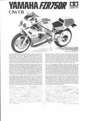 Tamiya Yamaha FZR750R OW01 58 Instructions D'assemblage