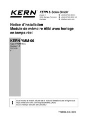 KERN YMM-06 Notice D'installation