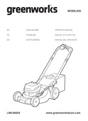 GreenWorks MO60L520 Manuel D'utilisation