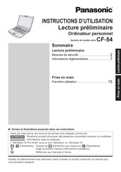 Panasonic CF-54 Serie Instructions D'utilisation