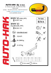 AUTO-HAK B34A Instructions De Montage