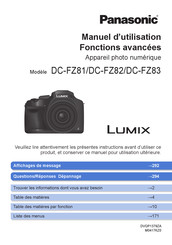 Panasonic LUMIX DC-FZ83 Manuel D'utilisation