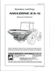 Amazone ZA-U Manuel D'utilisation