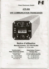 Filser Electronic ATR-500 Notice D'utilisation