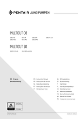 Pentair JUNG PUMPEN MULTICUT 08 08/2 M EX Instructions De Service