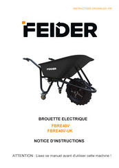 Feider FBRE40V-UK Notice D'instructions