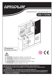 Aiyaplay 350-172V80 Manuel D'instructions