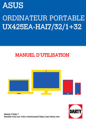 Asus UX425EA-HAI7/32/1+32 Manuel Électronique