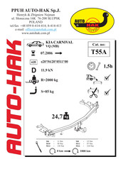 AUTO-HAK T55A Instructions De Montage