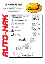 AUTO-HAK D54A Instructions De Montage