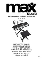 Max Music KB15SET Manuel D'instructions