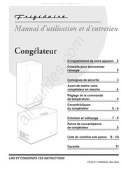 Frigidaire FFC0723DW Manuel D'utilisation Et D'entretien