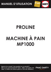 Proline MP1000 Manuel D'utilisation