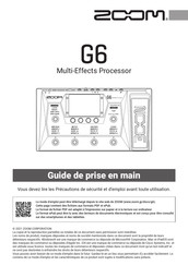 Zoom G6 Guide De Prise En Main