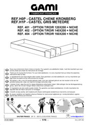 Gami CASTEL 401 Instructions De Montage