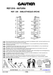 Gautier NATURA 326 Instructions De Montage