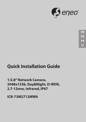 Eneo ICB-73M2712MWA Instructions D'installation