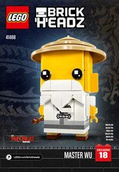 LEGO BRICK HEADZ MASTER WU Mode D'emploi