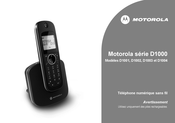 Motorola D1000 Serie Mode D'emploi